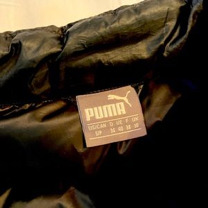Original PUMA feather-filled black vest size S